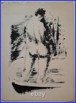 Nude Lithographie attribué à Nicolas Gloutchenko / 1928
