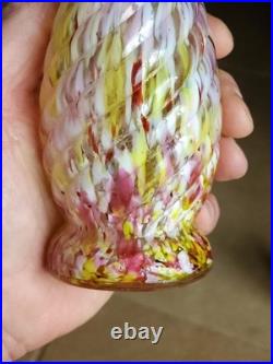 Paire De Vase 1900 Clichy Legras Murano Partie Supérieure Laiton Napoleon