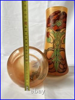Paire De Vases À Décor Émaillée Par François Théodore Legras Non Signée