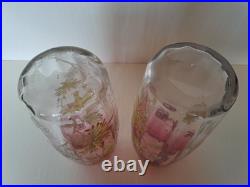 Paire De Vases Émaillés Olga Theodore Legras Montjoye
