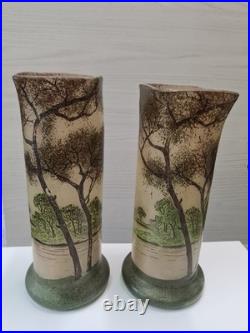 Paire De Vases Legras 1900