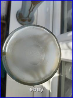 Paire Grand Vase Art Nouveau Feuille Châtaigner