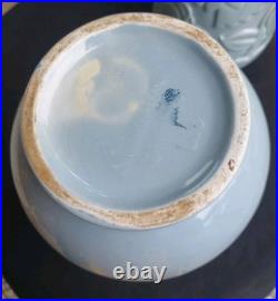 Paire Vases Saint Clément Art Déco 32 Cm