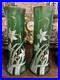 Paire-de-Vases-Art-Nouveau-verre-Vert-emaille-Jonquilles-LEGRAS-01-bs