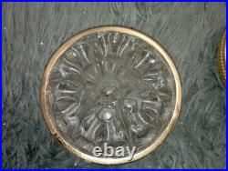 Paire de Vases Pique-Fleurs en Cristal de Baccarat & Or Fin