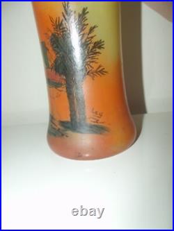 Paire de Vases décor naturaliste signé LEG (LEGRAS)