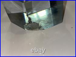 Paire de sculptures en verre signées Adam Jablonski art verrier polonais vinta