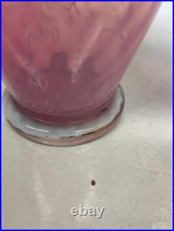 Paire de vases En Verre Décor Floral