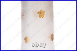 Paire de vases aux fleurs or Art Nouveau par Saint-Louis. Art Nouveau vases