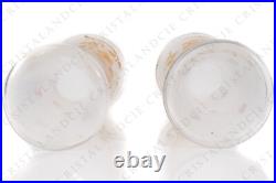 Paire de vases aux fleurs or Art Nouveau par Saint-Louis. Art Nouveau vases