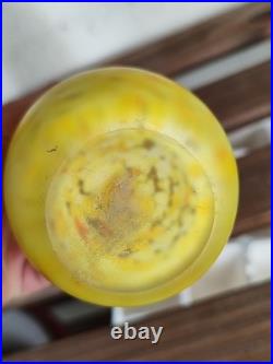 Paire de vases en verre Signée Legras 26,5cm