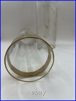 Paire de vases rouleaux en Baccarat ancien ART DECO