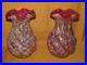 Paire-grands-vases-anciens-verre-Clichy-torsades-paillete-or-couleur-rouge-01-gog