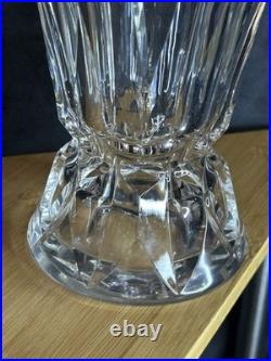 Paire vases Saint Louis France modèle Florida cristal signé h20cm