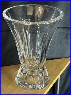 Paire vases Saint Louis France modèle Florida cristal signé h20cm