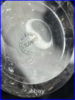 Paire vases Saint Louis France modèle Florida cristal signé h20cm
