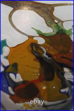 Pascal Guyot à Biot Vase pate de verre décor abstrait France 2003