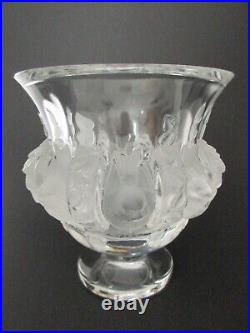 Petit Vase Lalique France Dampierre En Cristal/vase Aux Moineaux