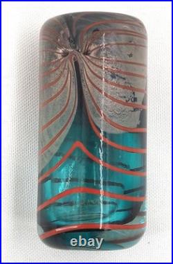 Petit vase Claude Morin 1981, verre soufflé, excellent état, Dieulefit