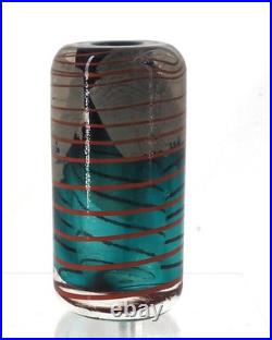 Petit vase Claude Morin 1981, verre soufflé, excellent état, Dieulefit