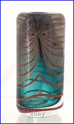 Petit vase Claude Morin 1981, verre soufflé, excellent état, Dieulefit