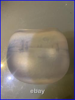 Petit vase Daum Nancy Croix De Lorraine Paysage Marin