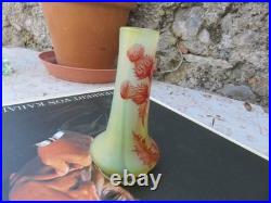 Petit vase Daum aux chardons