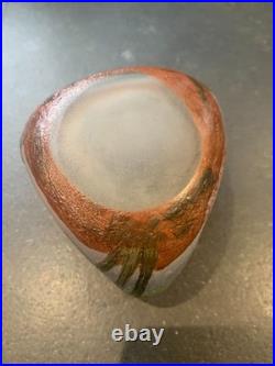 Petit vase Legras décor paysage en automne