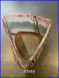 Petit vase Legras décor paysage en automne