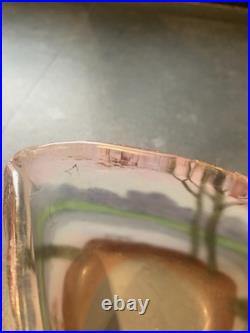 Petit vase Legras décor paysage en automne