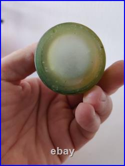 Petit vase art nouveau en pâte de verre Emile Gallé en parfait état (6071)