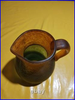 Pichet Pate De Verre De Feure