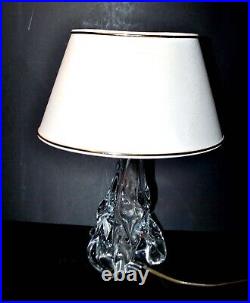 Pied de lampe CRISTAL JOSEPH BLEICHNER Design moderniste 1960 signé JB FRANCE 24