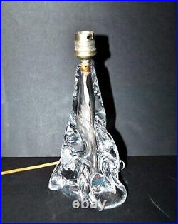 Pied de lampe CRISTAL JOSEPH BLEICHNER Design moderniste 1960 signé JB FRANCE 24