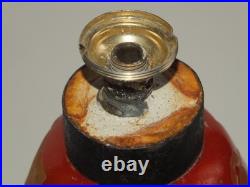 Pied de lampe art deco Charder / Le Verre Français. Fleurs stylisées