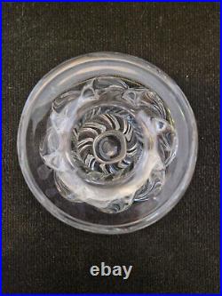 Pierre d'Avesn Rare modèle de vase torse en cristal transparent H. 15 cm