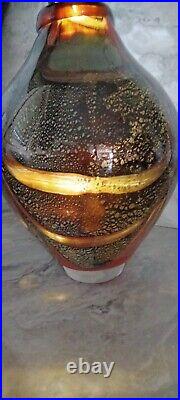 R. Branly magnifique verrerie d'art, jolie vase en forme ovoïde, voir description