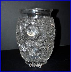 R. LALIQUE Vase Art déco BAGATELLE Oiseau Moineau non signé 1939