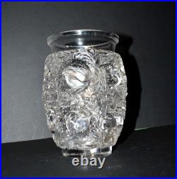 R. LALIQUE Vase Art déco BAGATELLE Oiseau Moineau non signé 1939