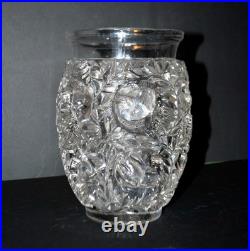 R. LALIQUE Vase Art déco BAGATELLE Oiseau Moineau non signé 1939