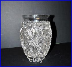 R. LALIQUE Vase Art déco BAGATELLE Oiseau Moineau non signé 1939