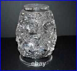 R. LALIQUE Vase Art déco BAGATELLE Oiseau Moineau non signé 1939