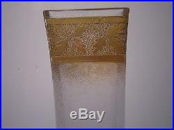 Rare Grand Vase En Pate De Verre Baccarat Degage A L Acide A Decor Floral 1900