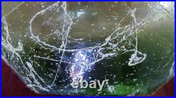 RARE GRAND Vase COEUR à nervures VERRE EPAIS 4kg! Origine inconnue