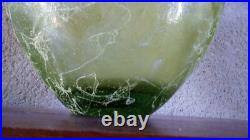 RARE GRAND Vase COEUR à nervures VERRE EPAIS 4kg! Origine inconnue