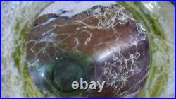 RARE GRAND Vase COEUR à nervures VERRE EPAIS 4kg! Origine inconnue