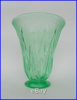 Rare Vase En Ouraline Verre Cristal Daumnancy Art Déco 1925 Era Legras Parfait