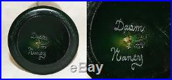 Rare Vase Pate De Verre Art Nouveau Grave Martele Decor Floral Daum Nancy 1900