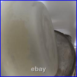 Rare Gros Vase Émaillé Art Deco De La Verrerie De Leune