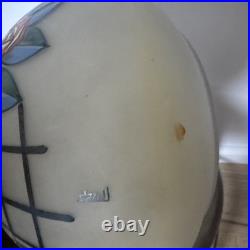 Rare Gros Vase Émaillé Art Deco De La Verrerie De Leune